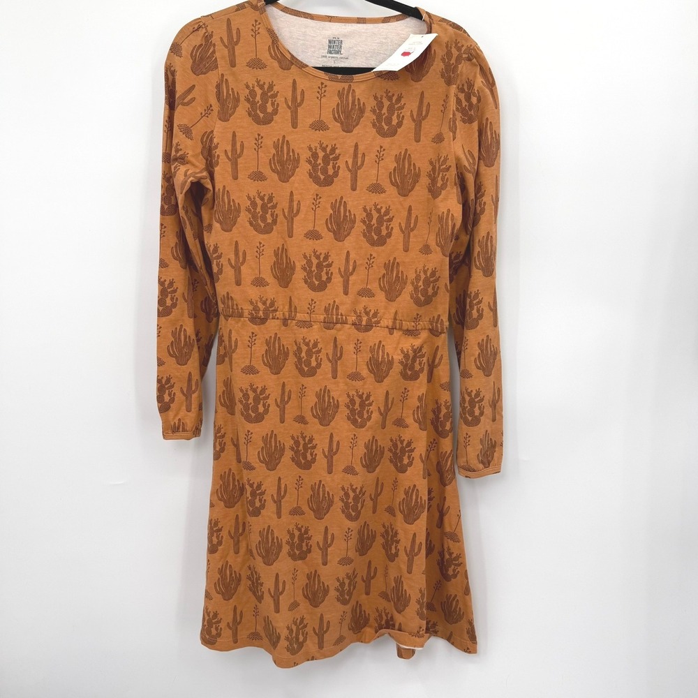Winter Water Factory Dress Women S Organic Cotton Cactus Western Southwest Boho